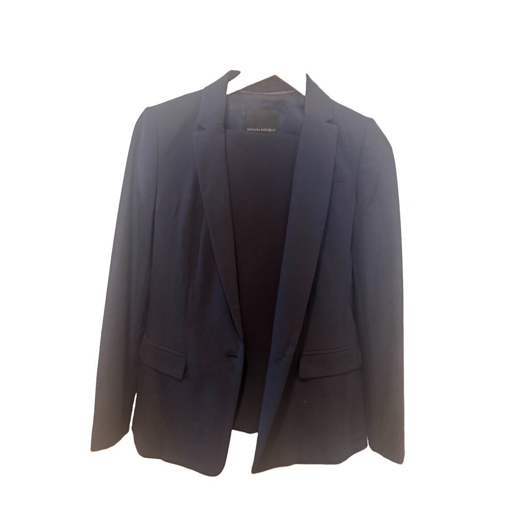 Banana Republic Factory Sculpted Suit Blazer in Navy size 2